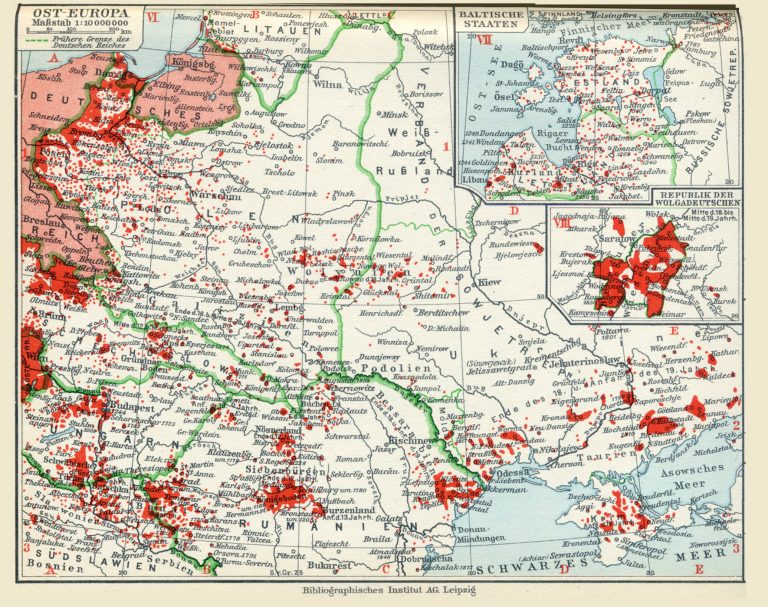 Historische Karten - Deutsche Volksgruppen